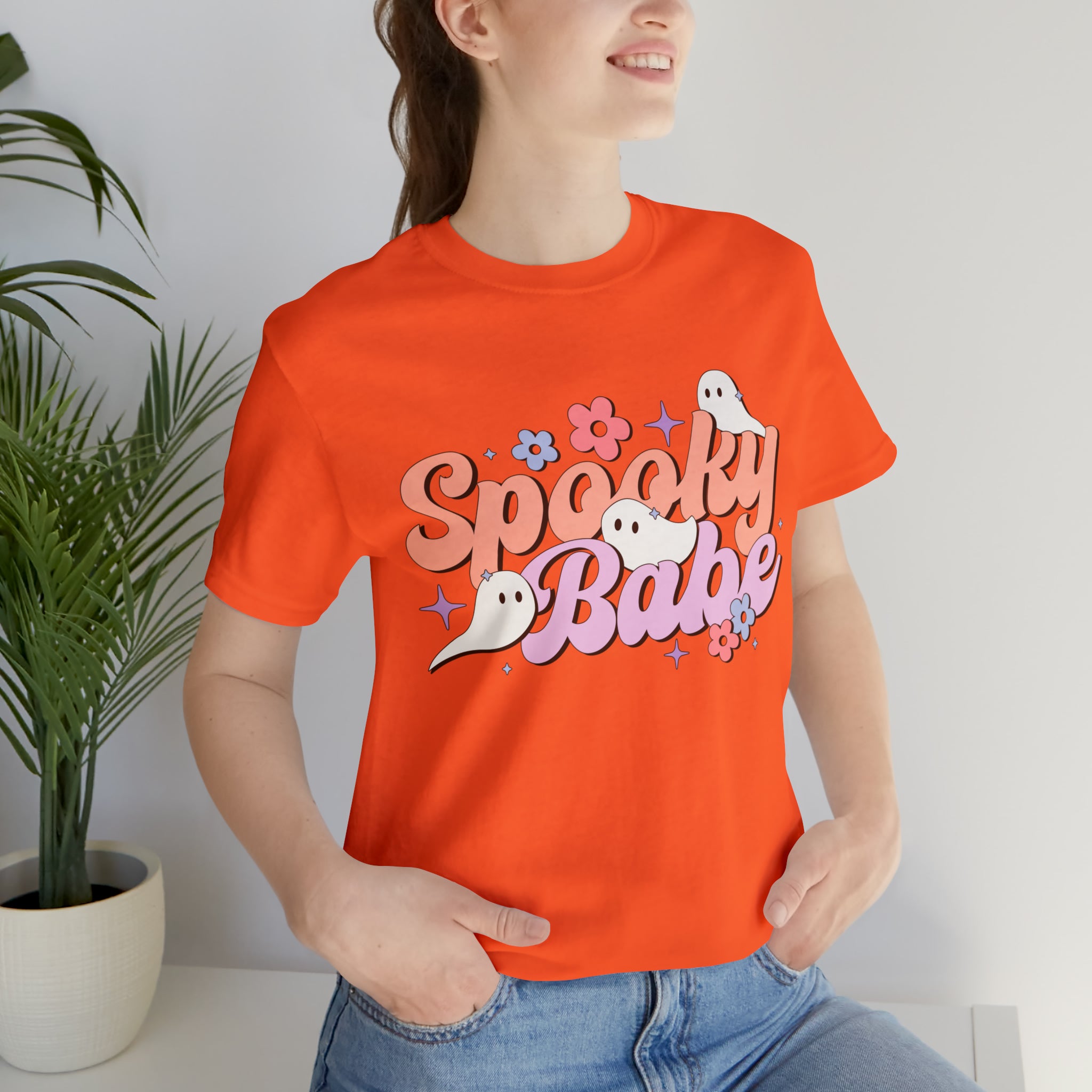 Retro Spooky Babe Ghosts T-Shirt Halloween