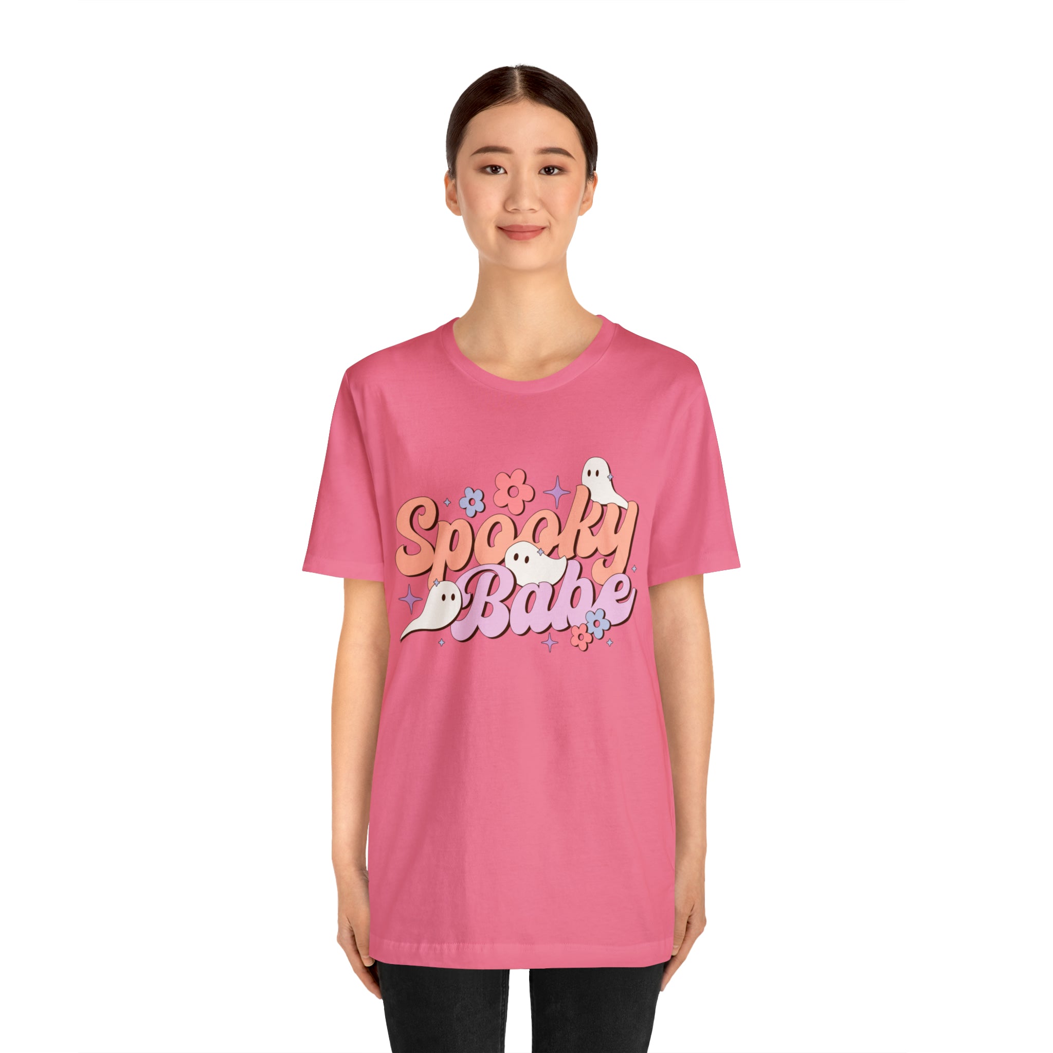 Retro Spooky Babe Ghosts T-Shirt Halloween