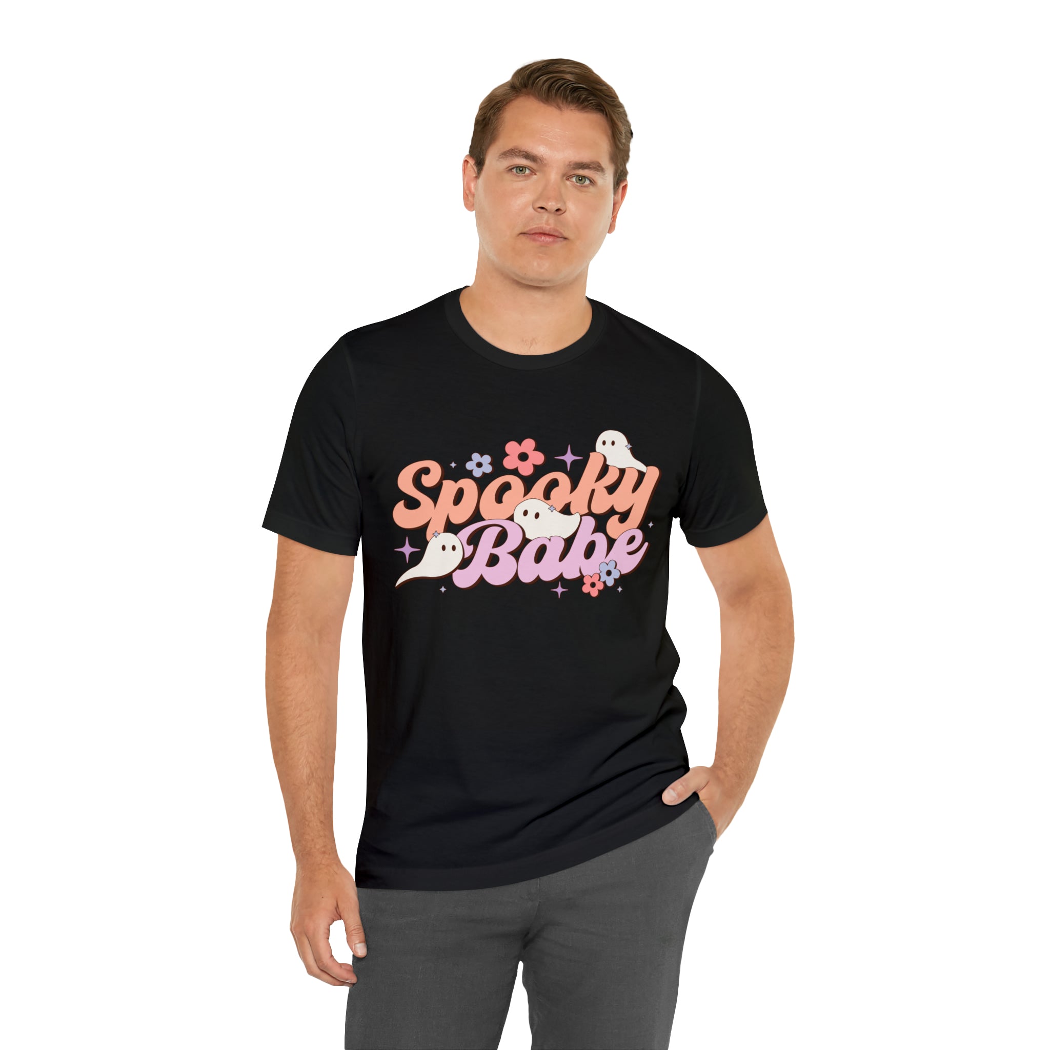 Retro Spooky Babe Ghosts T-Shirt Halloween