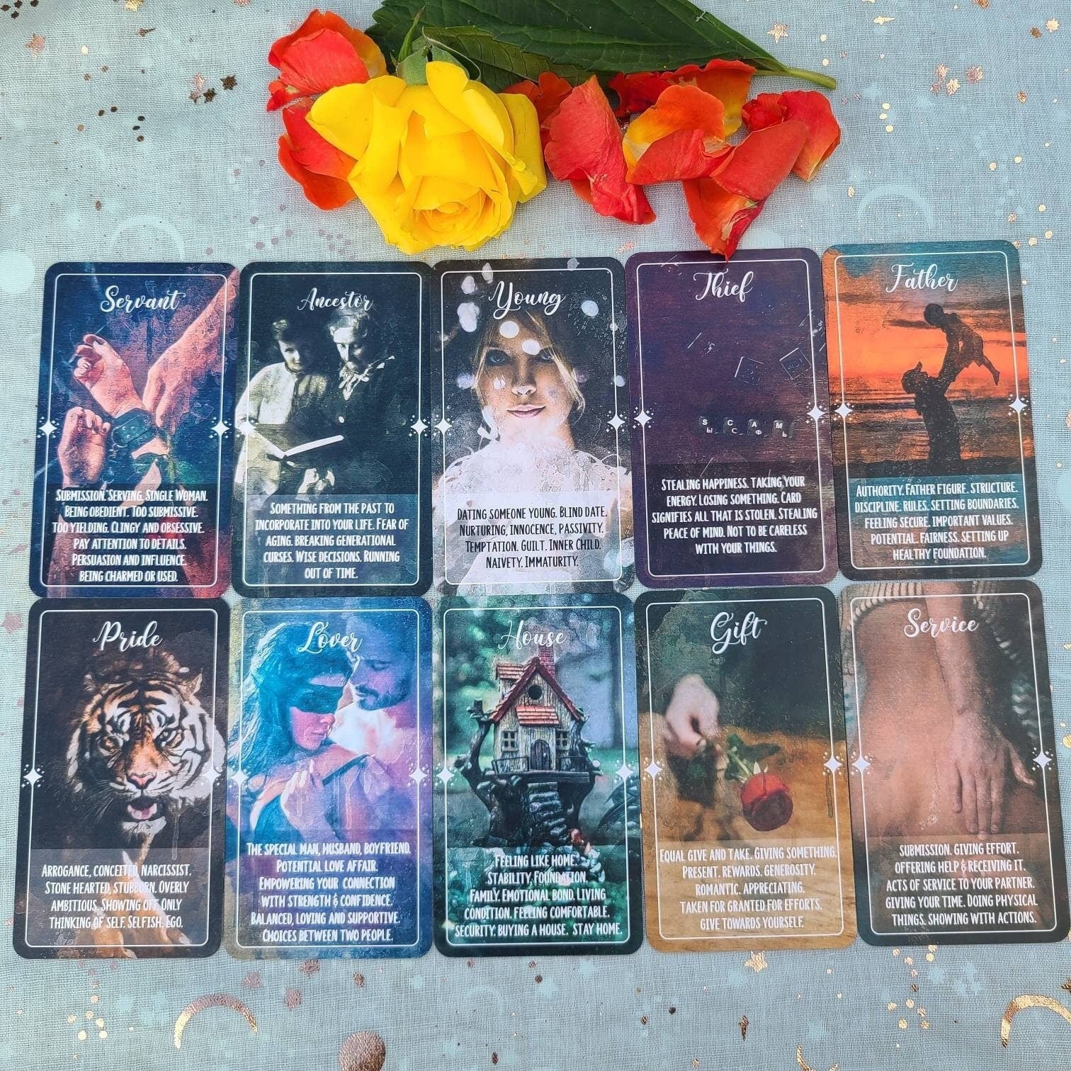 Mystic Fortune Oracle Deck Situations Lenormand Gypsy Tarot Deck Twin Flame Deck Love Oracle Deck Messages Deck