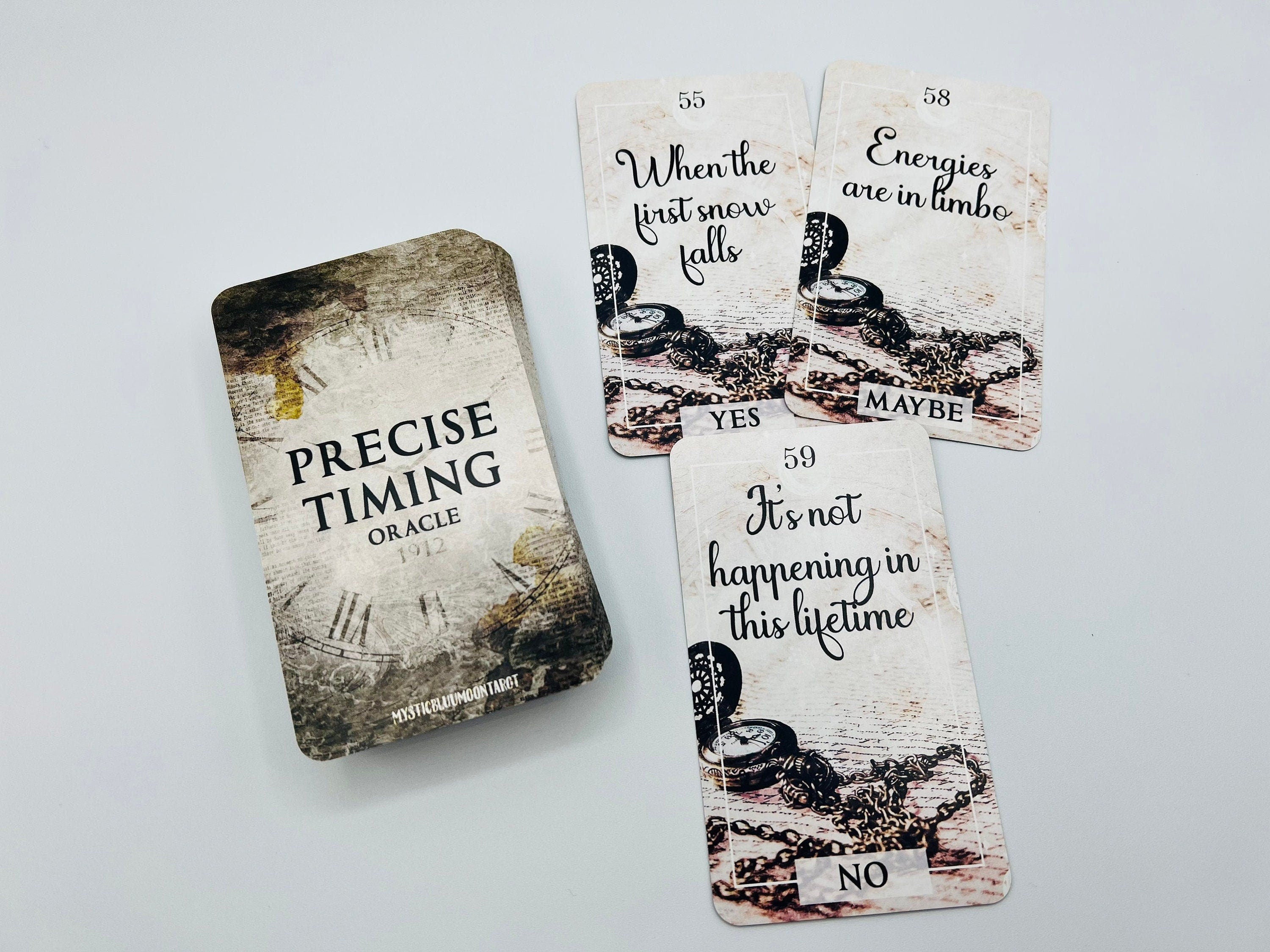 Precise Timing Oracle Deck Time Frame Cards Divine Twin Flame Deck Tarot Card Tarot Deck Yes Or No