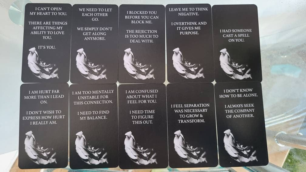 Dark Confessions 5 Oracle Deck Tarot Deck Twin Flame Deck Love Oracle Cards Mysticbluumoontarot