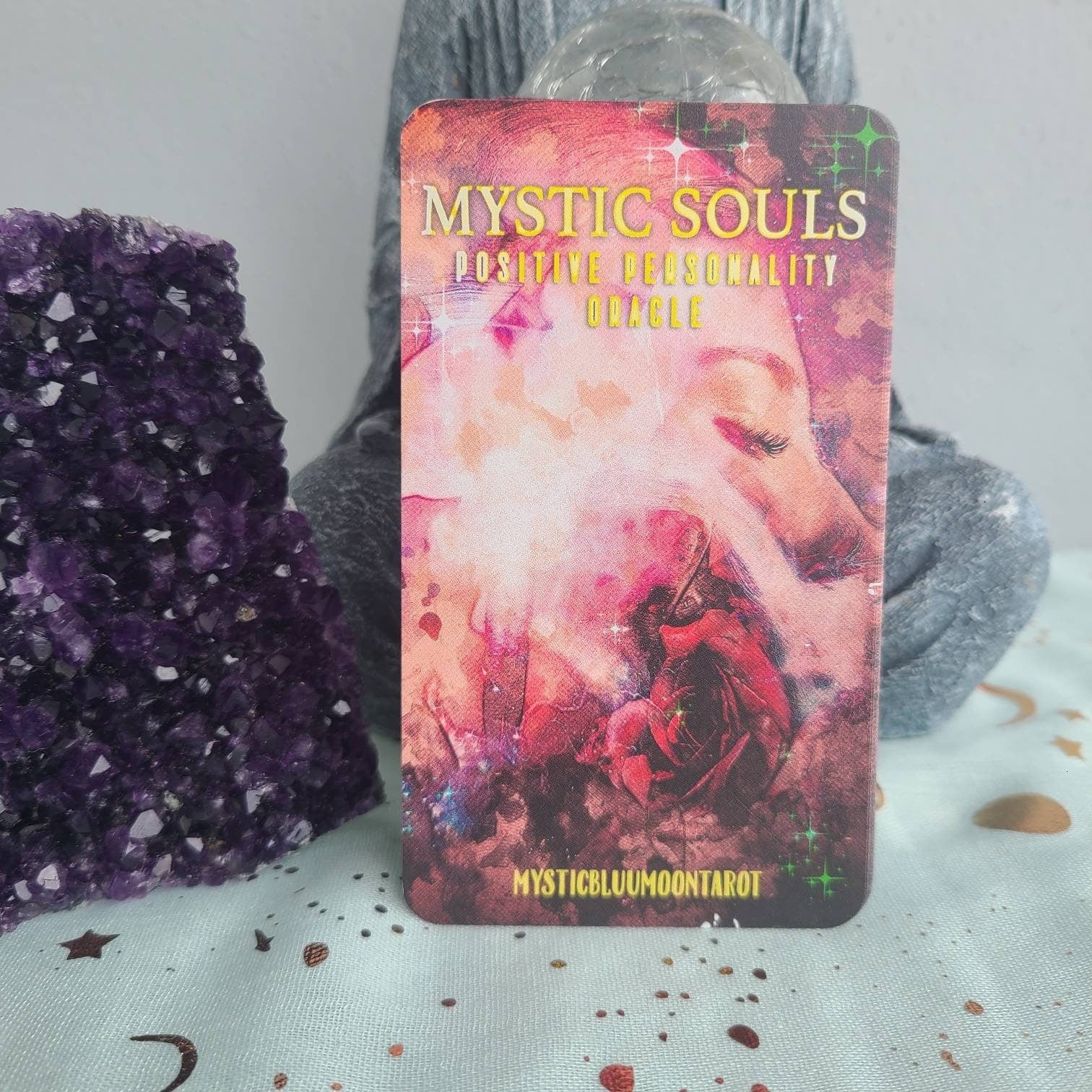 Oracle Cards Mystic Souls Oracle Deck Tarot Deck Twin Flame Deck Love Keywords Meaning Personality Messages Deck UPS Shipping