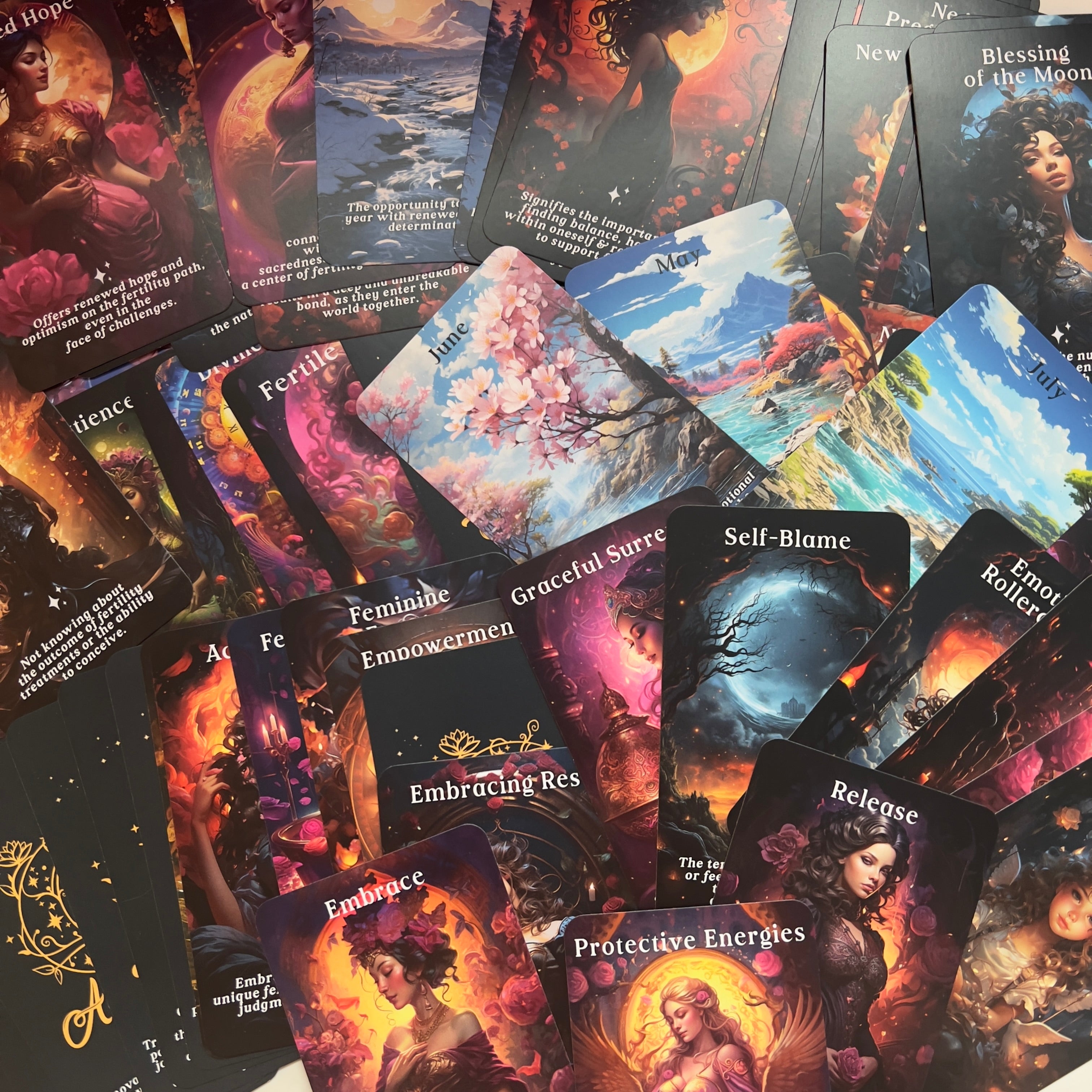 Mystic Blossom Oracle Deck | Fertility Guidance Deck