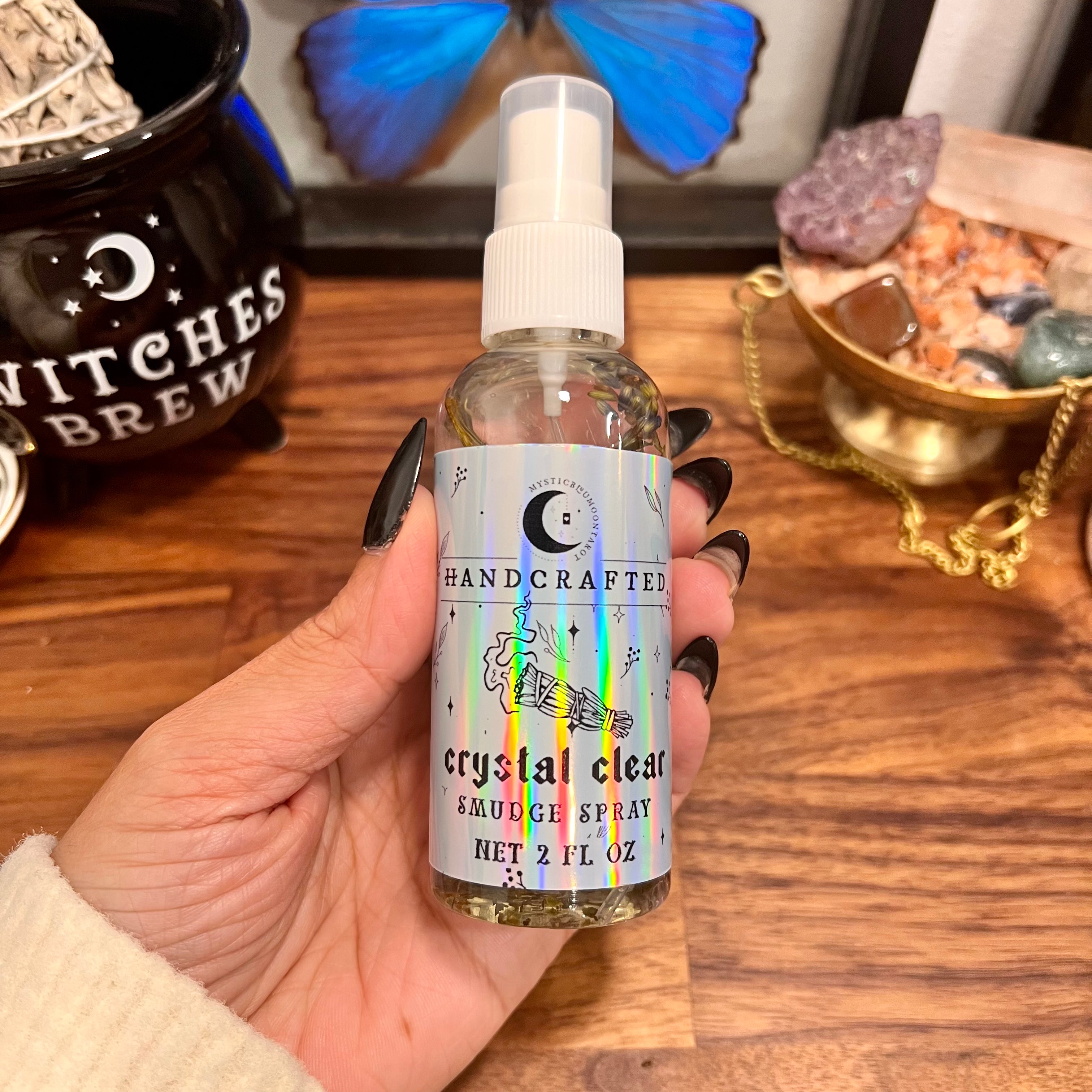 Crystal Clear Cleansing Spray - Smudge Spray Homemade Florida Water