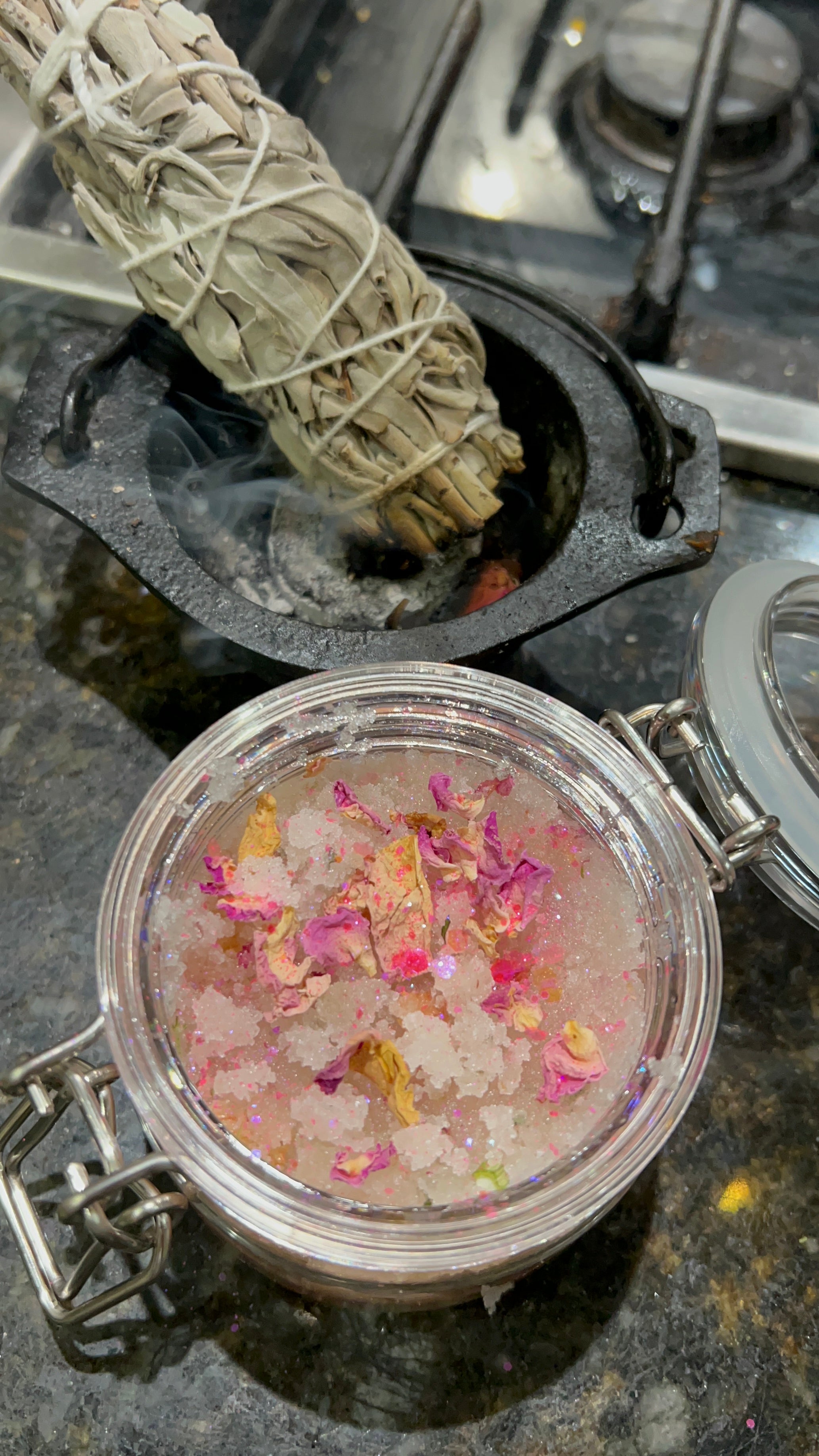 Love spell Body Sugar Scrub - Love Drawing