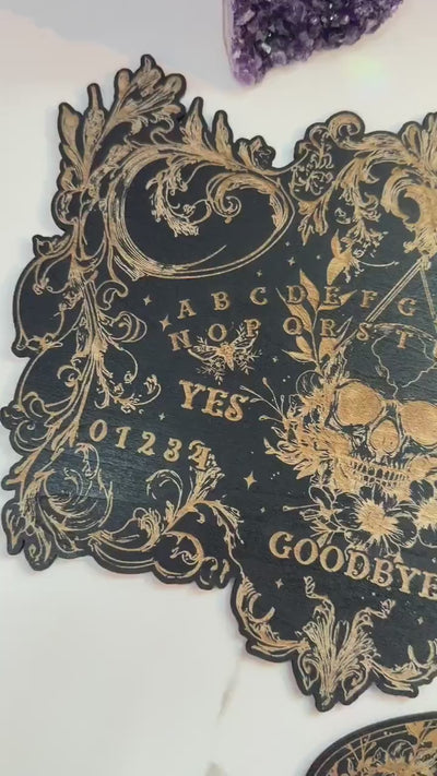 Skull Spirit Board: Blessed Ouija Divination Tool