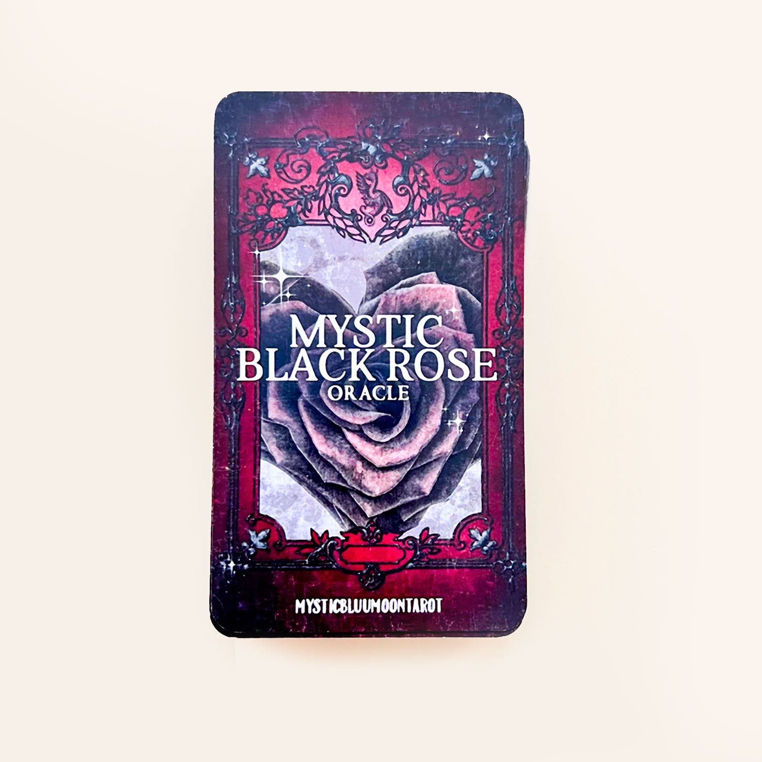 Cubierta Mystic Black Rose Oracle | Baraja de Situaciones