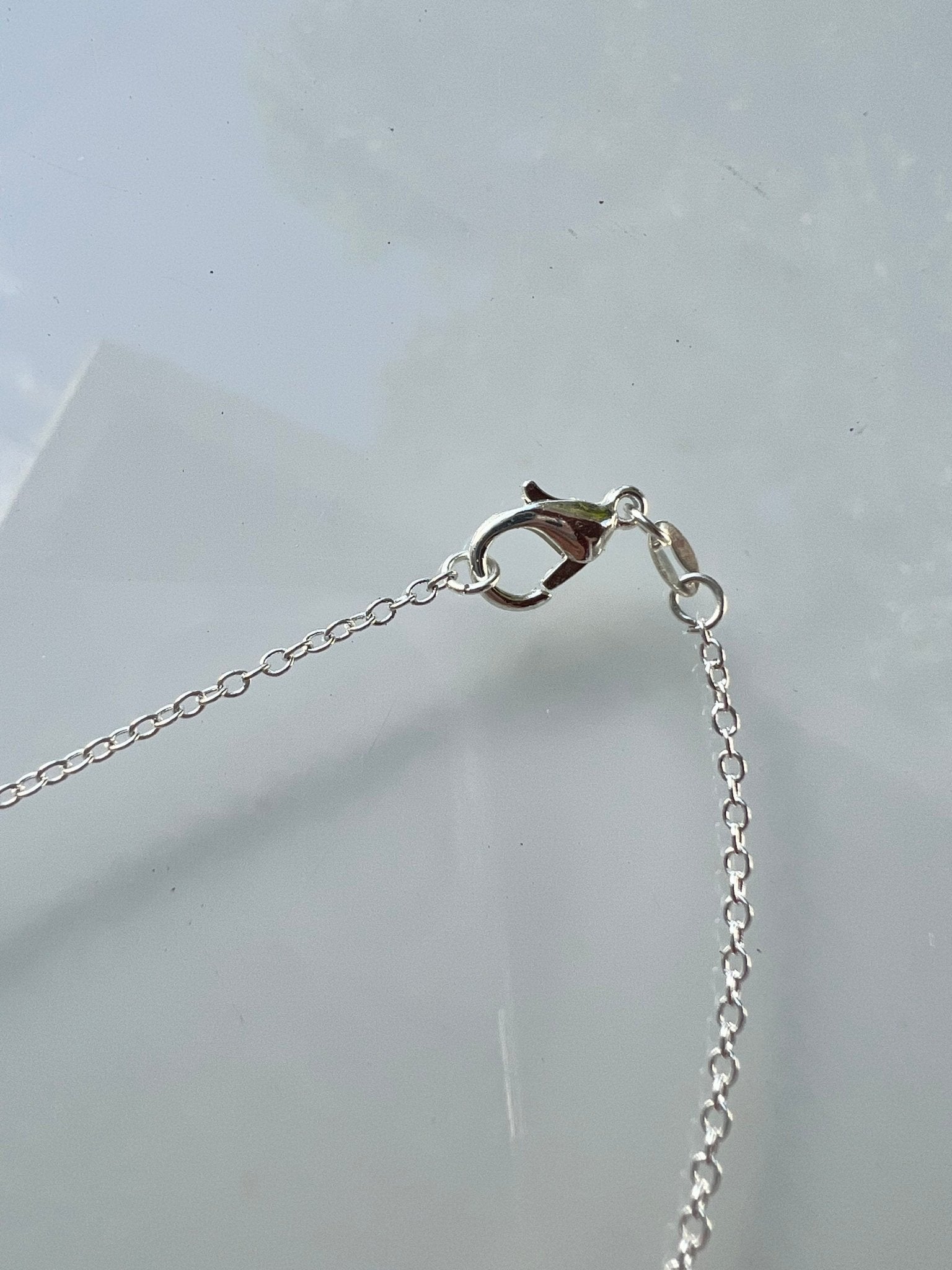 Anti Anxiety Spell Bottle Necklace Keychain - Intention Spell Remove Depression - Empath Oil - Positive Energy Silver Plated Chain - MysticBluuMoonTarot