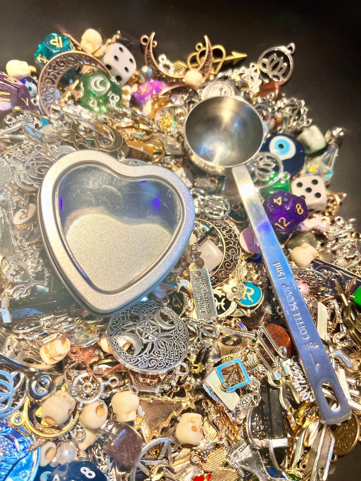 Lucky Dip Charms, Divination Tools, Charm Mystery Scoop, Charm Casting,  Craft Charms, Charm Kit, Divination Charms, Situation Oracle Charms 